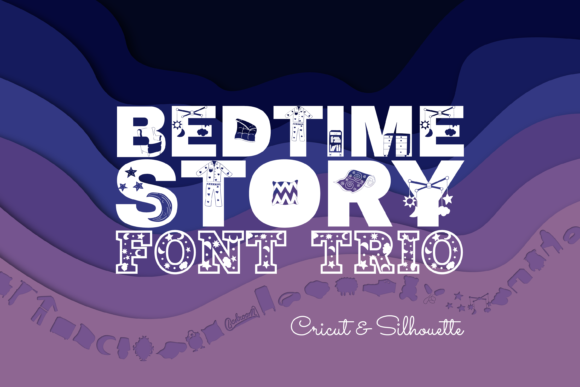 Bedtime Story Font Trio: A Whimsical Choice for Creative Brands