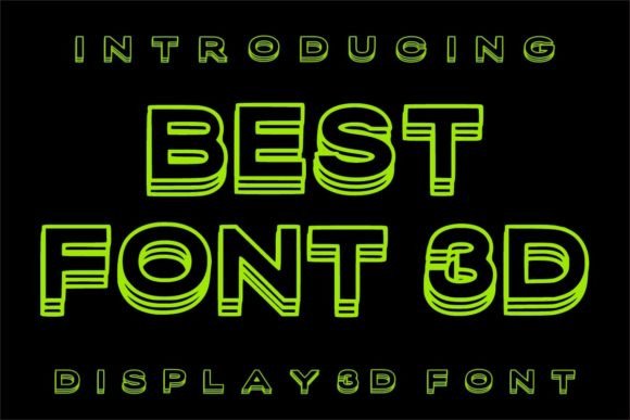 Best Font 3D: The Modern Display Typeface for Bold Projects