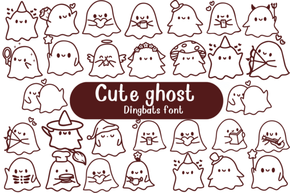 Cute Ghost Font: A Playful Typeface for Halloween & Beyond