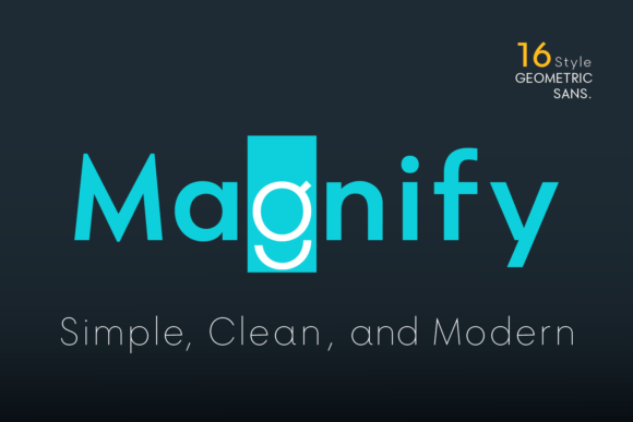 Exploring the Clean, Modern Appeal of Magnify Font