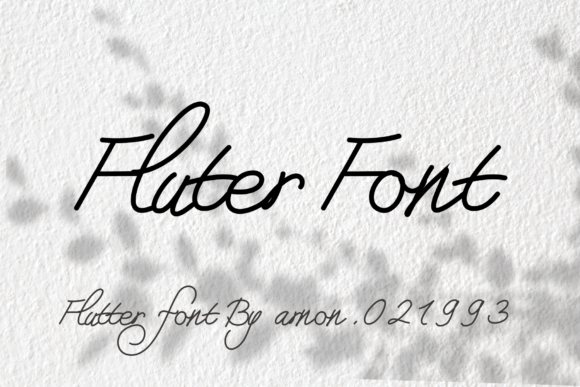 Fluter Font: A Calligraphic Script for Modern Designers