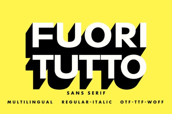 Fuori Tutto Font: Clarity and Style for Modern Design
