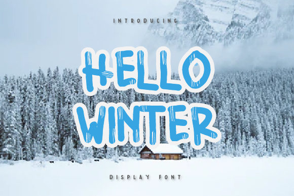 Hello Winter Font: A Fun Display Typeface for Creative Projects