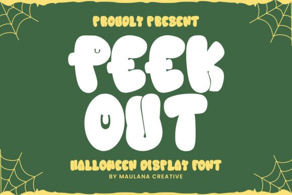 Peek out Font: Adding Bubbly Joy to Your Creative Projects