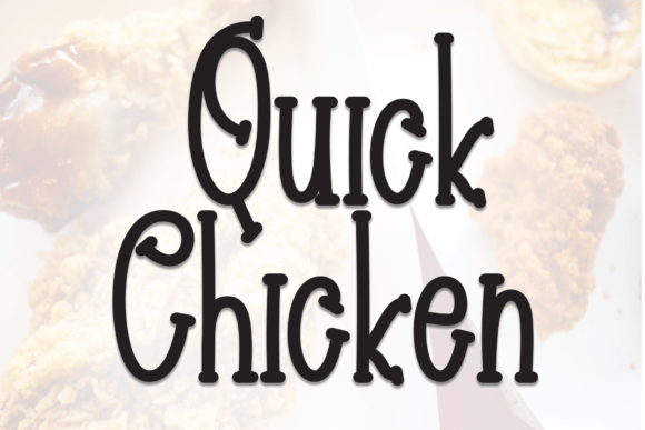 Quick Chicken Font: Sweet Handwritten Style for Creative Projects