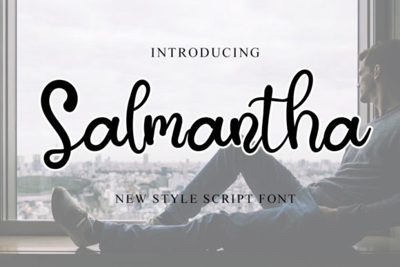 Salmantha Font: A Sweet Handwritten Typeface for Creative Projects