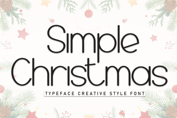 Simple Christmas Font: A Handwritten Typeface for Cheerful Designs