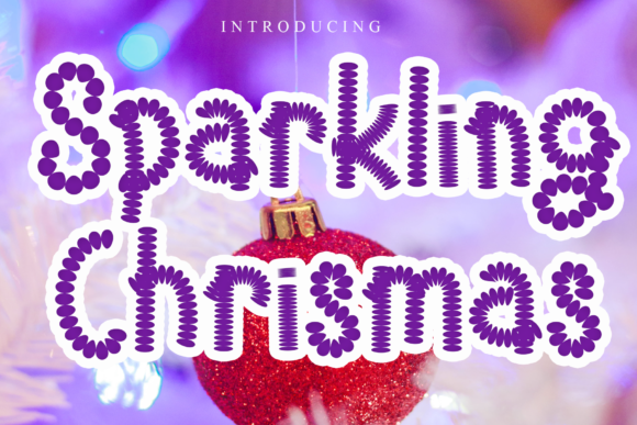 Sparkling Chrismas Font: A Festive Touch for Playful Designs